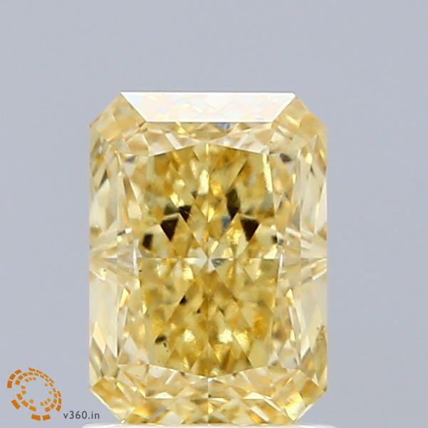 1.70 Ct. Fancy Intense Yellow Radiant Lab Grown Diamond
