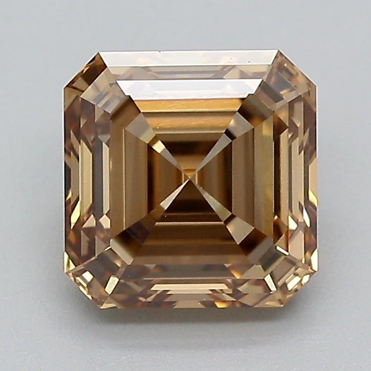 1.09 Ct. Fancy Light  Brown Asscher Lab Grown Diamond