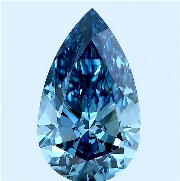2.01 Ct. Fancy Vivid Blue Pear Lab Grown Diamond