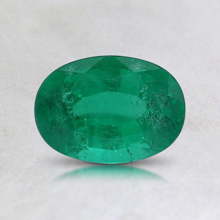 7x5mm Green Oval Emerald