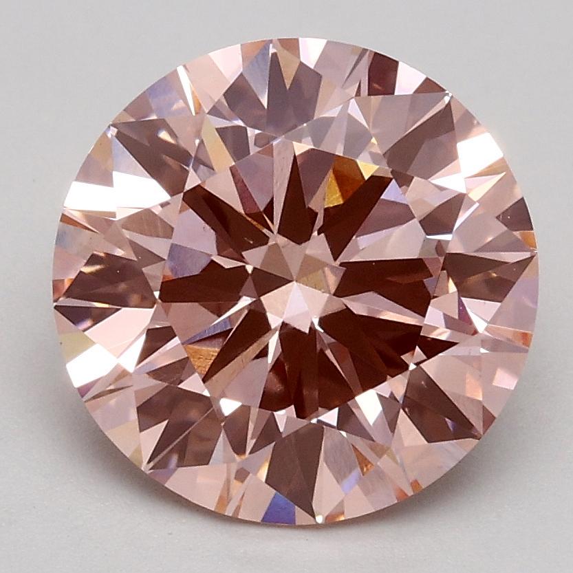 2.23 Ct. Fancy Intense Pink Round Lab Grown Diamond