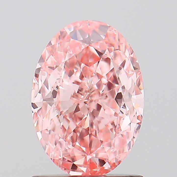 1.01 Ct. Fancy Vivid Pink Oval Lab Grown Diamond
