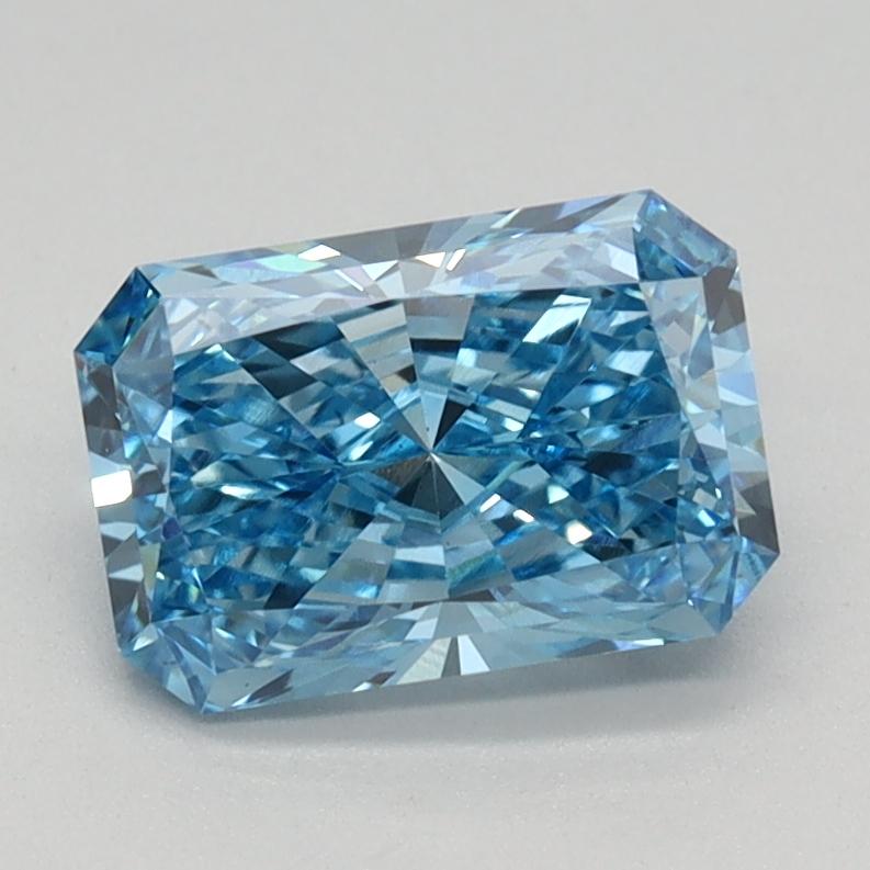 1.13 Ct. Fancy Vivid Blue Radiant Lab Grown Diamond