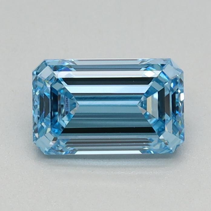 0.58 Ct. Fancy Intense Blue Emerald Lab Grown Diamond