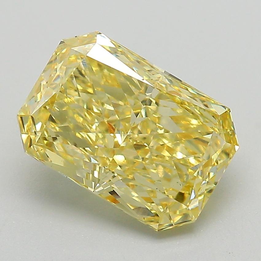 3.02 Ct. Fancy Intense Yellow Radiant Lab Grown Diamond