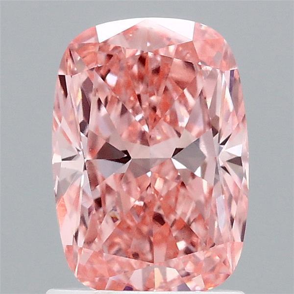 1.44 Ct. Fancy Vivid Pink Cushion Lab Grown Diamond