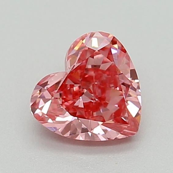 0.36 Ct. Fancy Vivid  Pink Heart Lab Grown Diamond