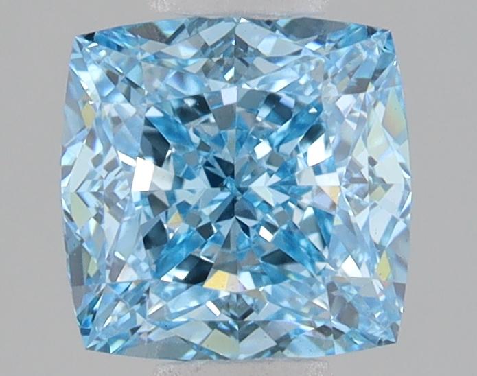 2.09 Ct. Fancy Vivid Blue Cushion Lab Grown Diamond