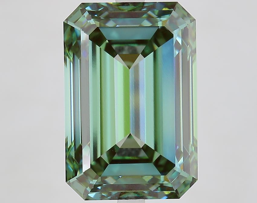 10.50 Ct. Fancy Vivid Green Emerald Lab Grown Diamond