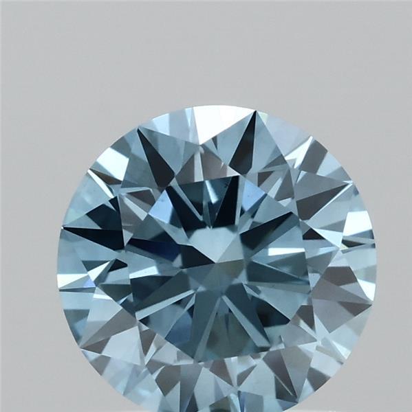 1.01 Ct. Fancy Vivid Blue Round Lab Grown Diamond