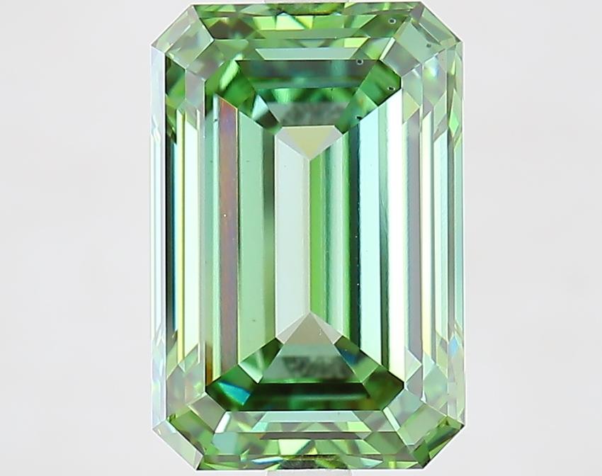 5.00 Ct. Fancy Vivid Green Emerald Lab Grown Diamond