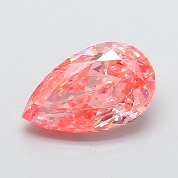 1.58 Ct. Fancy Vivid Pink Pear Lab Grown Diamond