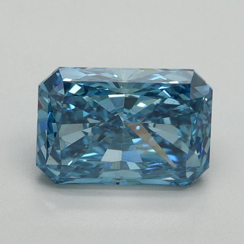 2.08 Ct. Fancy Vivid Blue Radiant Lab Grown Diamond