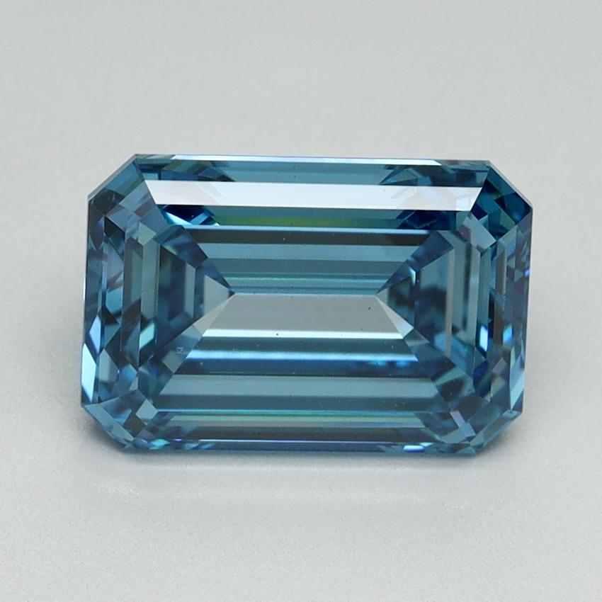 3.01 Ct. Fancy Vivid Blue Emerald Lab Grown Diamond