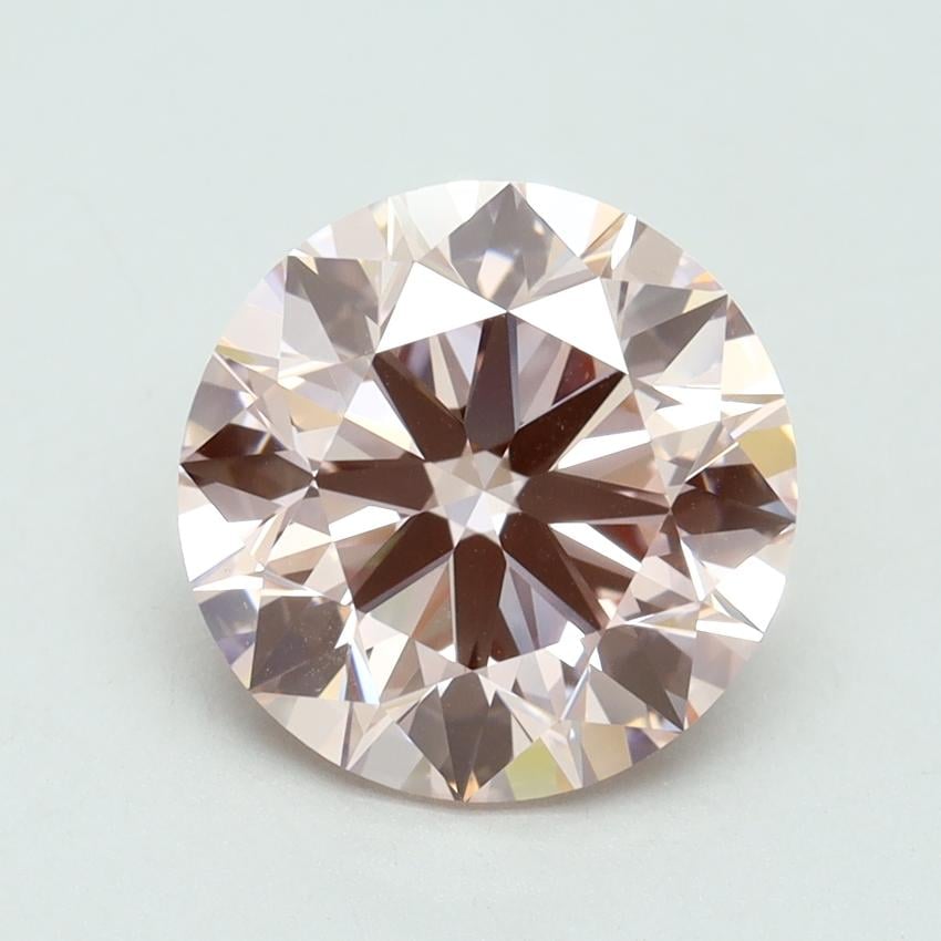 3.71 Ct. Fancy Intense Pink Round Lab Grown Diamond