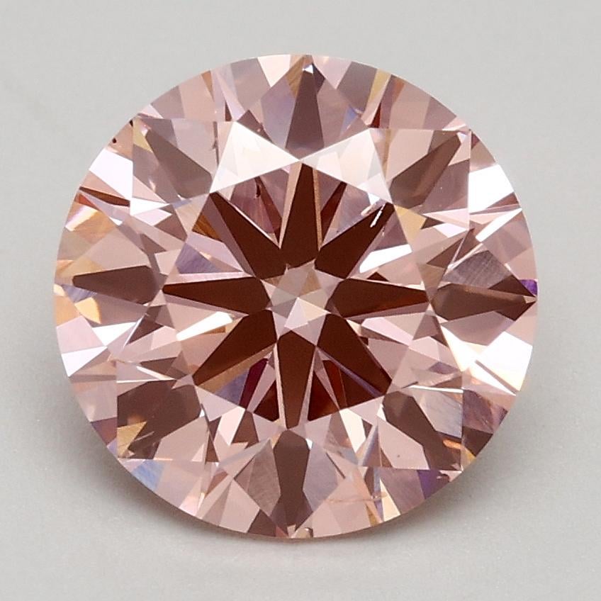 2.02 Ct. Fancy Intense Pink Round Lab Grown Diamond