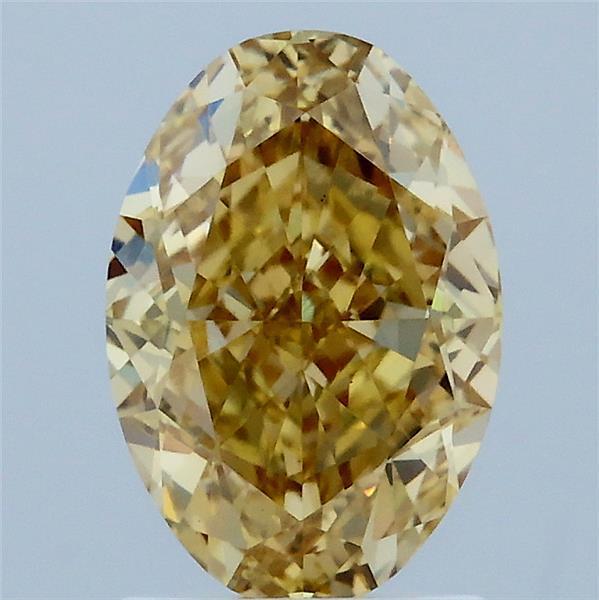 2.08 Ct. Fancy Intense Yellow Oval Lab Grown Diamond