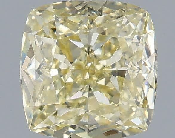 1.01 Ct. Fancy Light Yellow Cushion Lab Grown Diamond