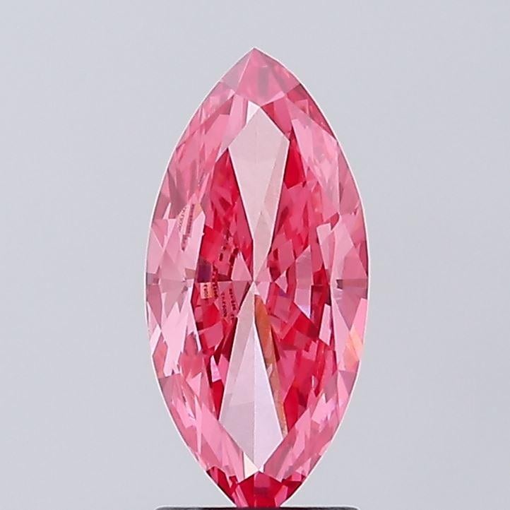 1.82 Ct. Fancy Vivid Pink Marquise Lab Grown Diamond