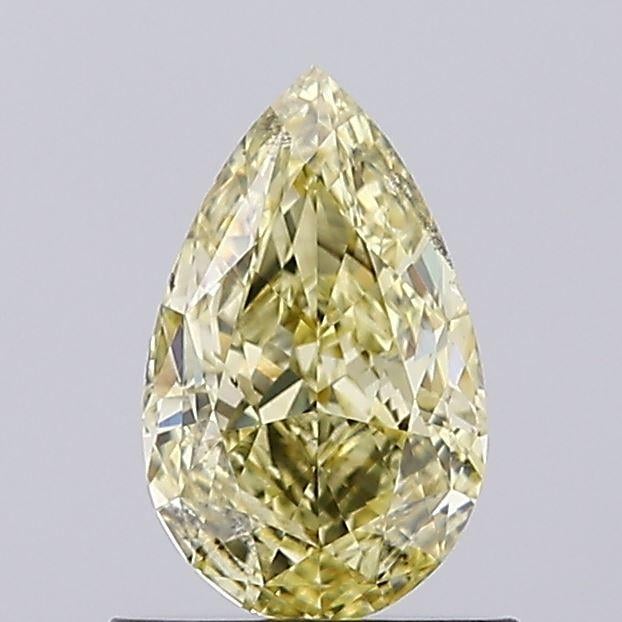 0.92 Ct. Fancy Intense Yellow Pear Lab Grown Diamond