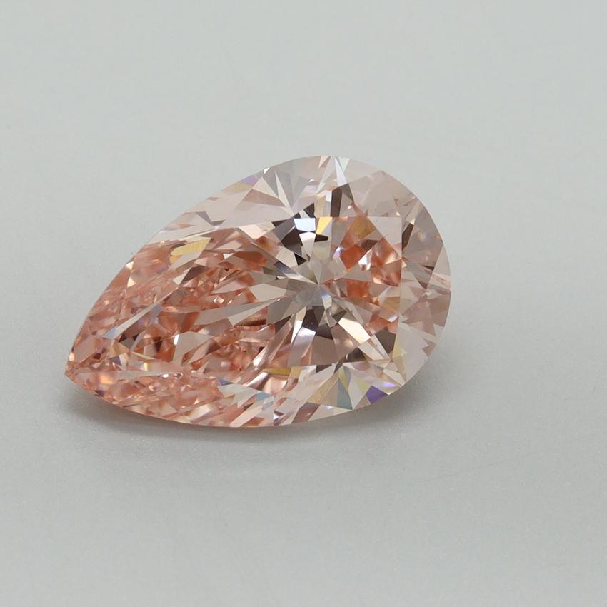 3.06 Ct. Fancy Vivid Pink Pear Lab Grown Diamond