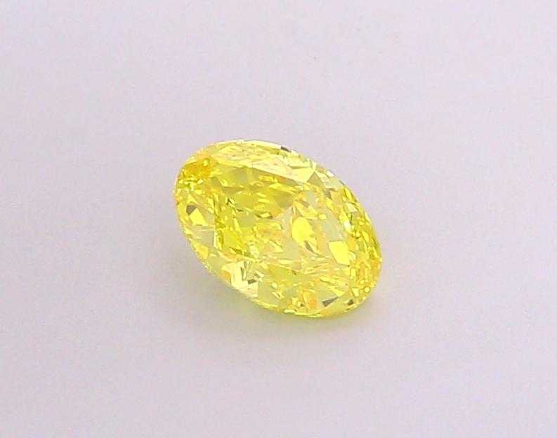 1.09 Ct. Fancy Vivid Yellow Oval Lab Grown Diamond