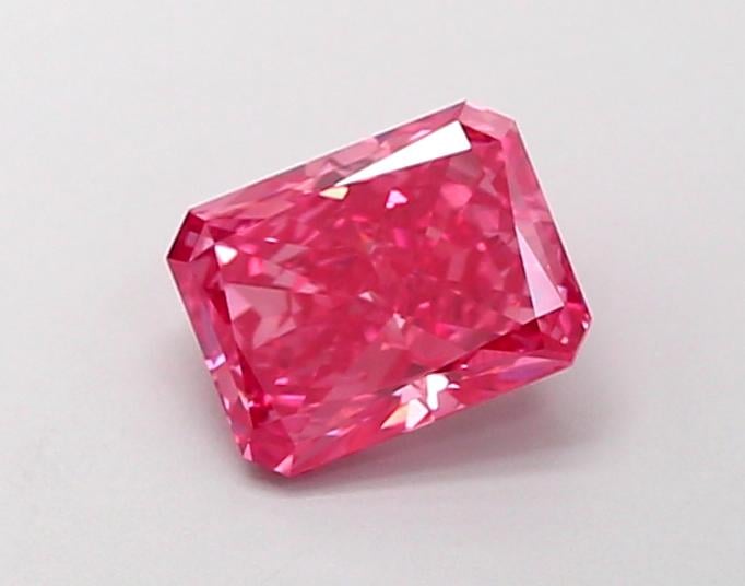 1.01 Ct. Fancy Vivid  Pink Radiant Lab Grown Diamond