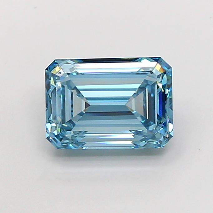 4.50 Ct. Fancy Vivid Blue Emerald Lab Grown Diamond