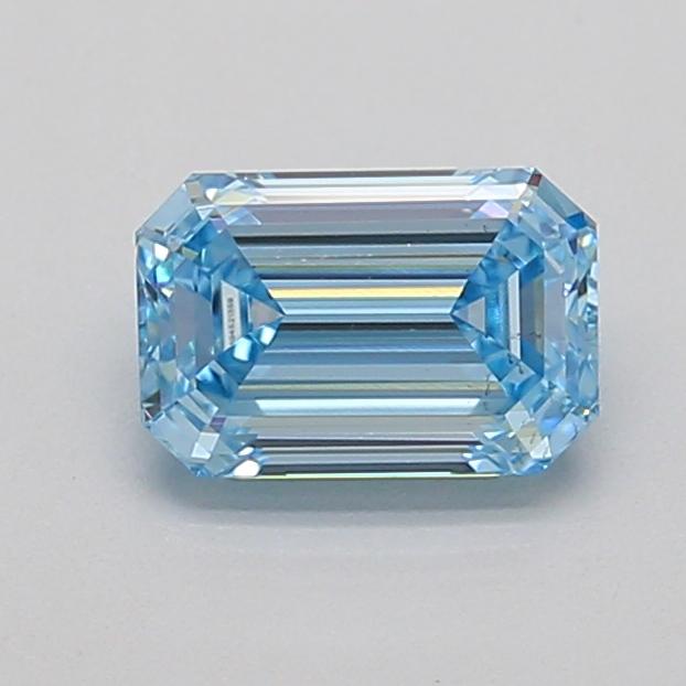 1.00 Ct. Fancy Intense Blue Emerald Lab Grown Diamond