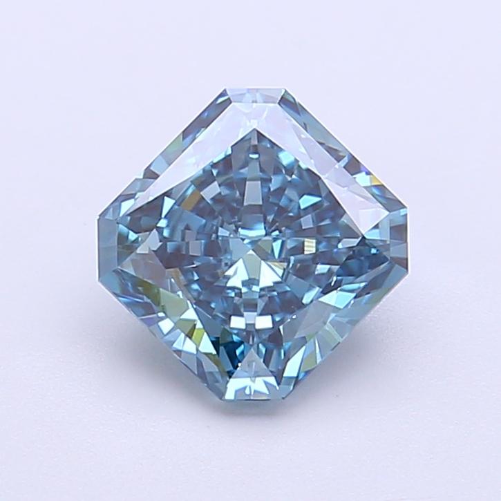 1.51 Ct. Fancy Vivid Blue Radiant Lab Grown Diamond