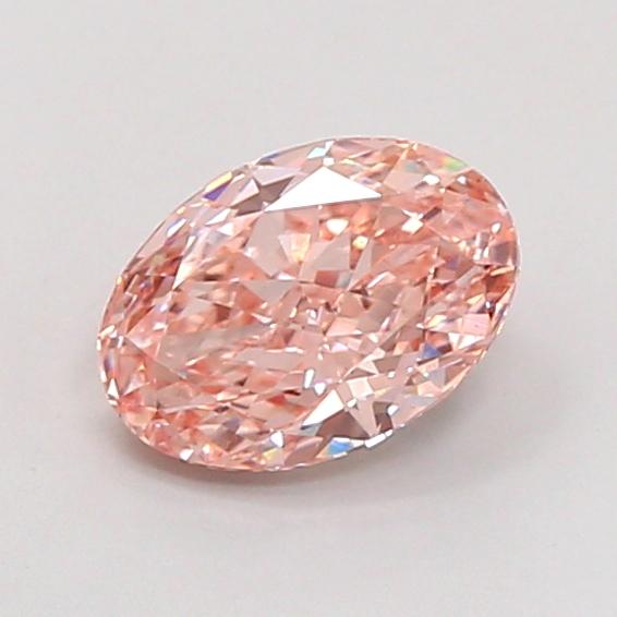 1.72 Ct. Fancy Intense Brownish Pink Oval Lab Grown Diamond