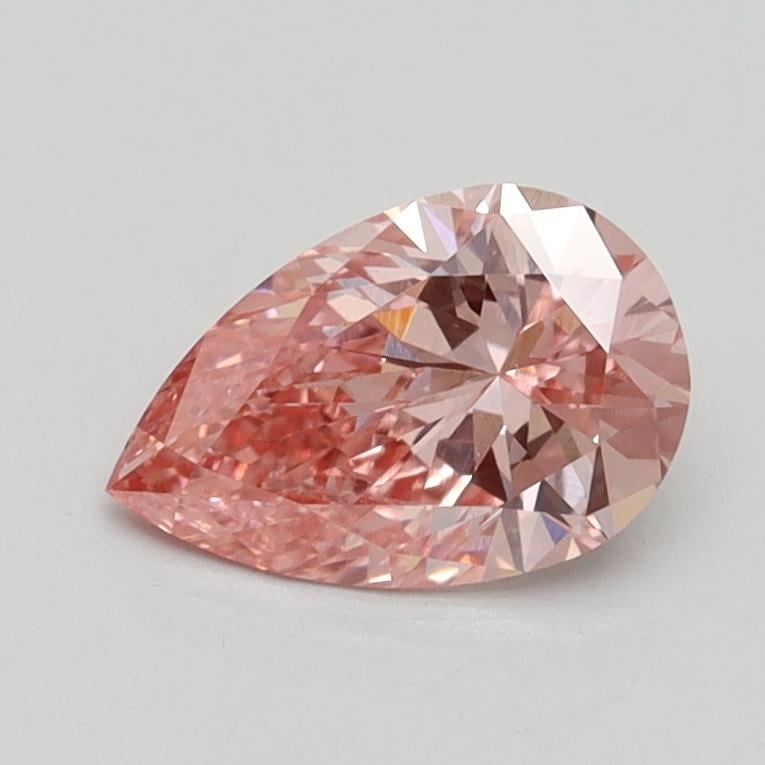 0.81 Ct. Fancy Intense Pink Pear Lab Grown Diamond