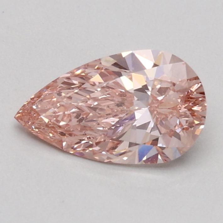 0.53 Ct. Fancy Intense Pink Pear Lab Grown Diamond
