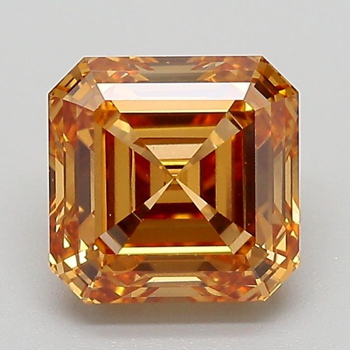 2.01 Ct. Fancy Light  Brown Asscher Lab Grown Diamond