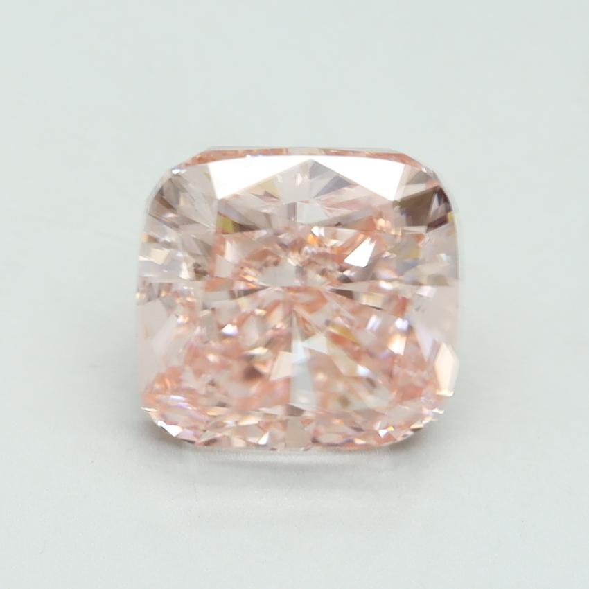 5.02 Ct. Fancy Vivid Pink Cushion Lab Grown Diamond
