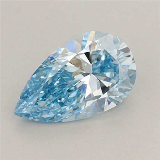 0.79 Ct. Fancy Vivid Blue Pear Lab Grown Diamond
