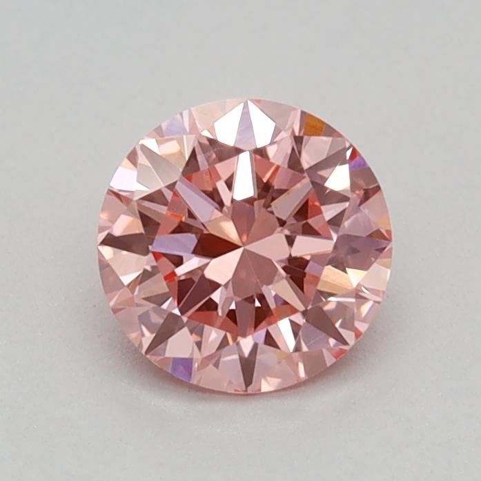 0.35 Ct. Fancy Vivid Pink Round Lab Grown Diamond