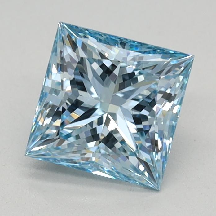 0.90 Ct. Fancy Blue Princess Lab Grown Diamond