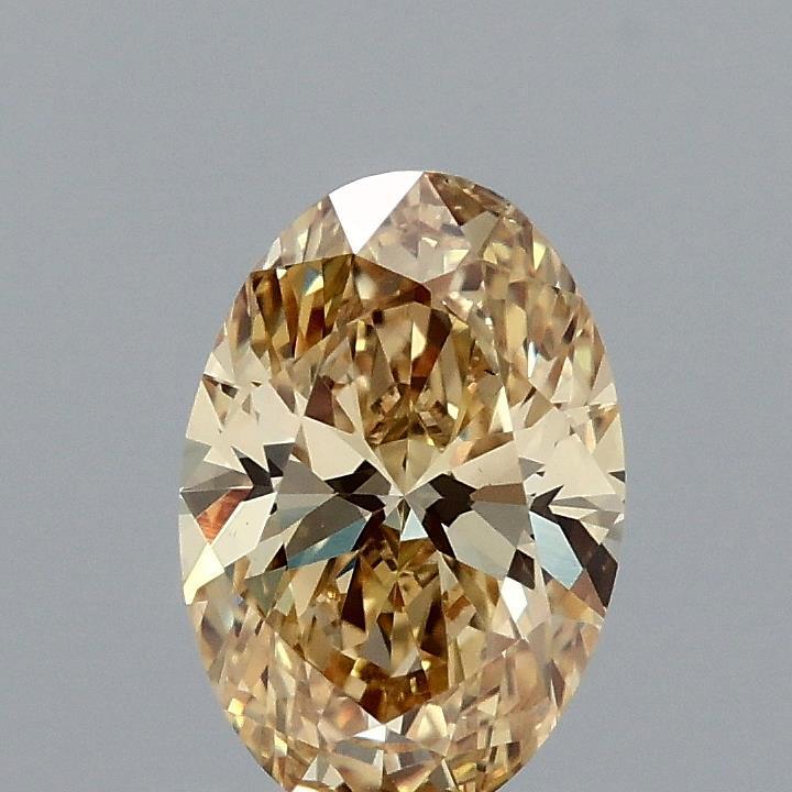 1.02 Ct. Fancy Intense Yellow Oval Lab Grown Diamond