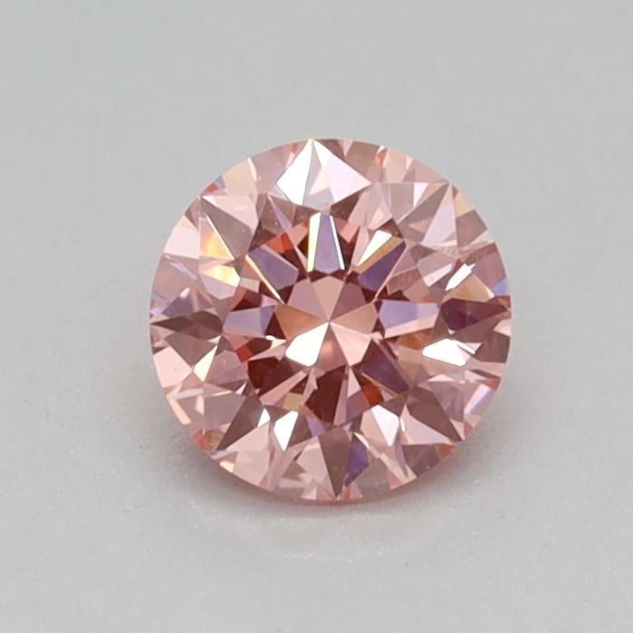 0.30 Ct. Fancy Vivid Pink Round Lab Grown Diamond