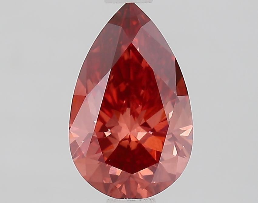1.07 Ct. Fancy Vivid Brownish Pink Pear Lab Grown Diamond