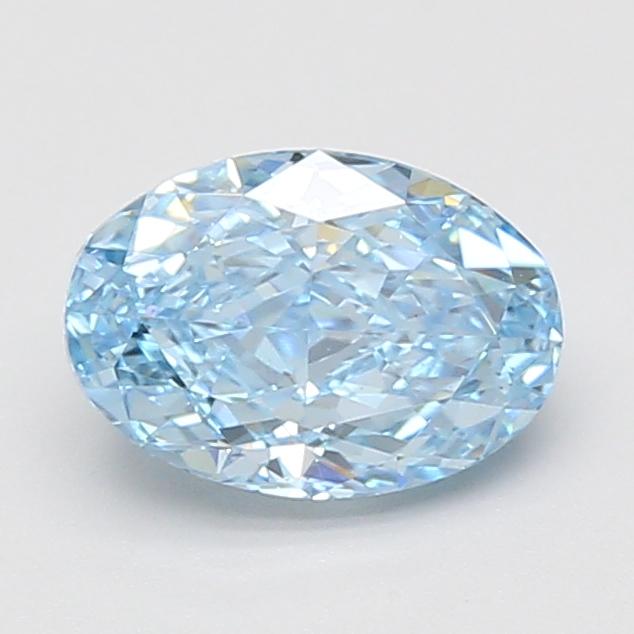 1.52 Ct. Fancy Vivid Blue Oval Lab Grown Diamond