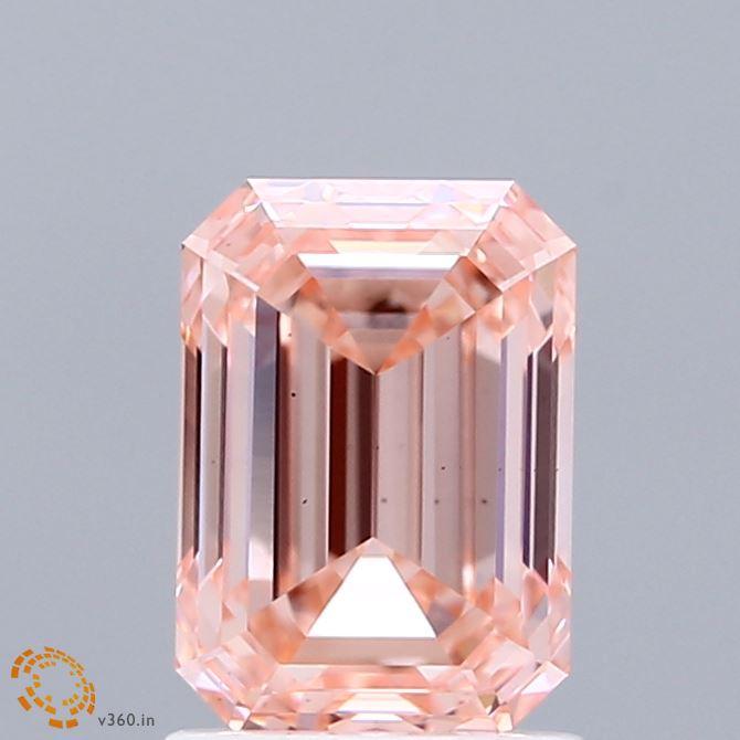 1.77 Ct. Fancy Intense Pink Emerald Lab Grown Diamond