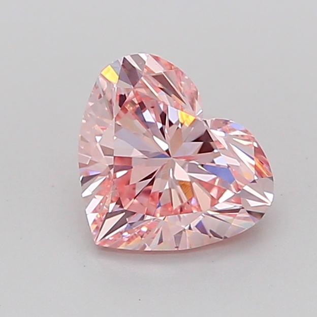 1.01 Ct. Fancy Intense Pink Heart Lab Grown Diamond