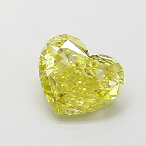 1.01 Ct. Fancy Intense Yellow Heart Lab Grown Diamond