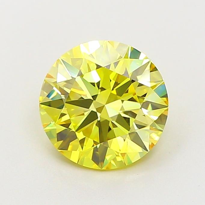 2.08 Ct. Fancy Intense  Yellow Round Lab Grown Diamond