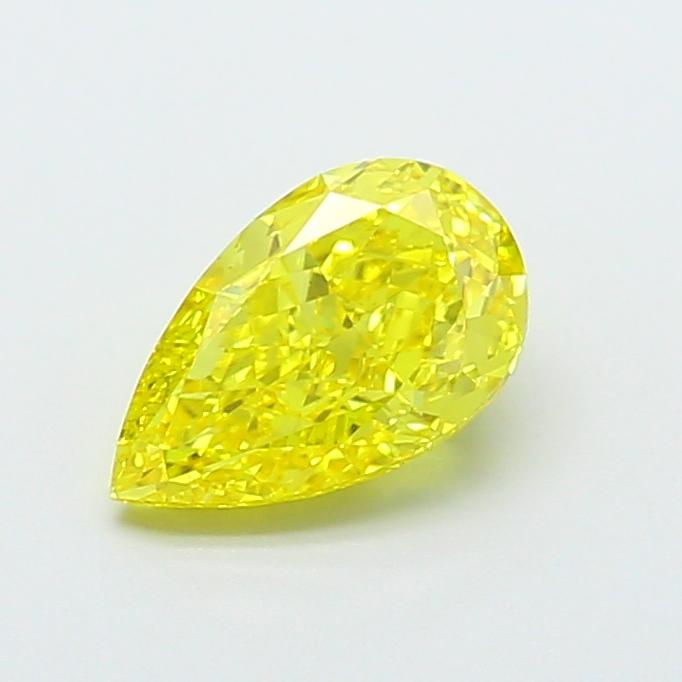 1.82 Ct. Fancy Vivid Yellow Pear Lab Grown Diamond