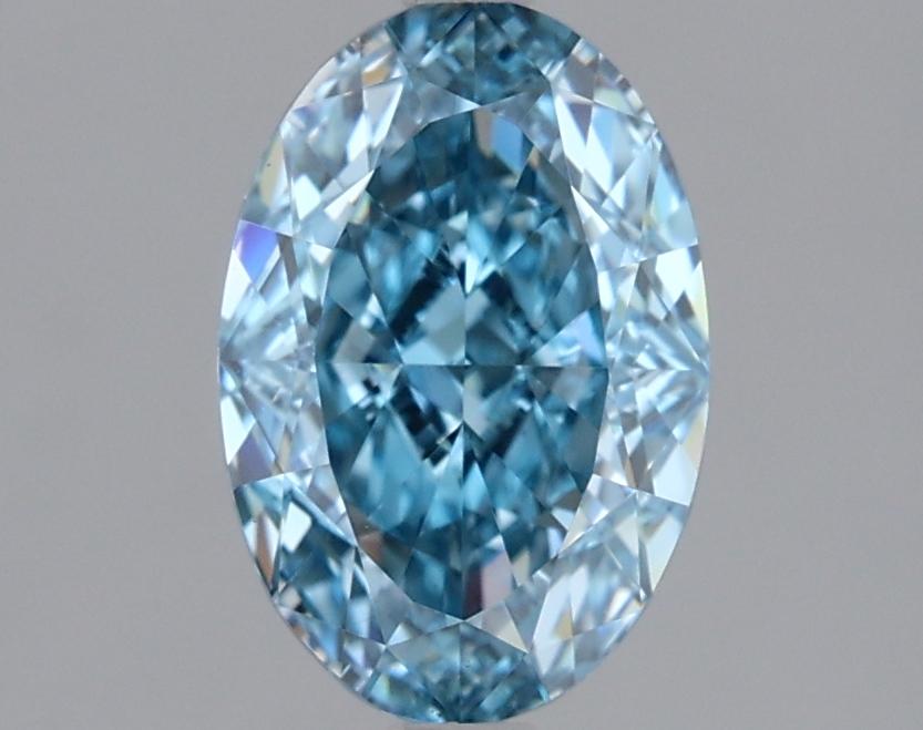 1.56 Ct. Fancy Vivid  Blue Oval Lab Grown Diamond