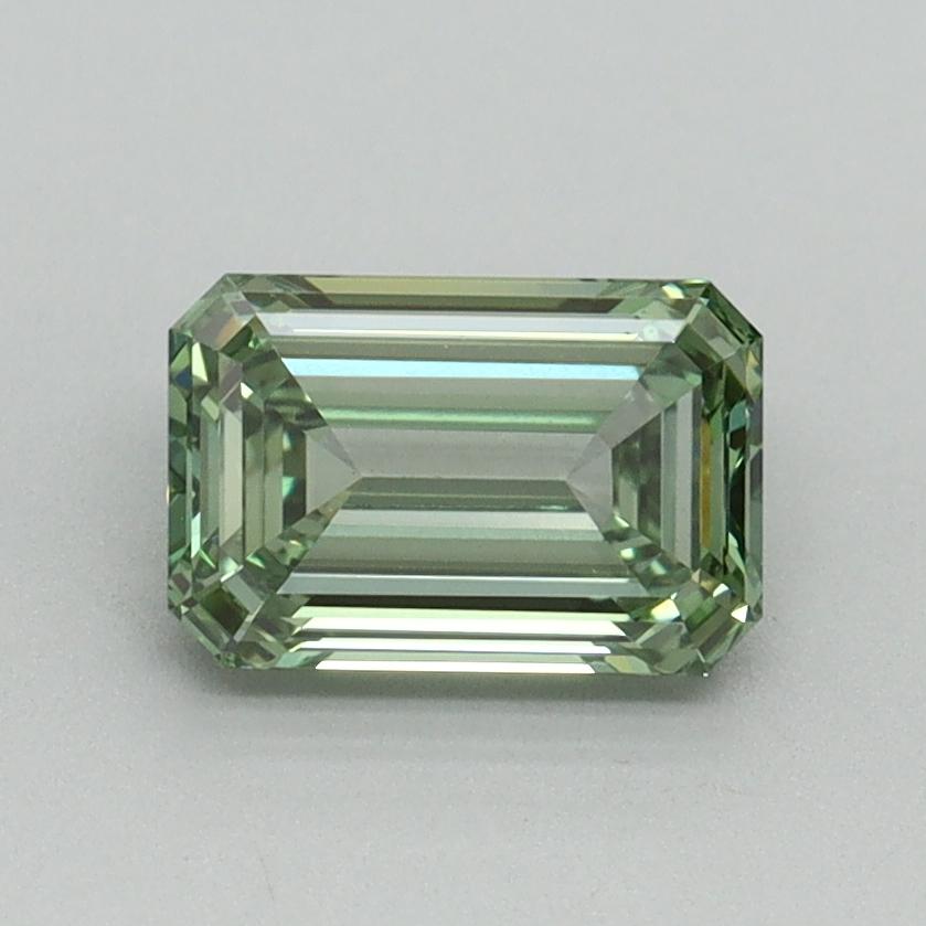 1.04 Ct. Fancy Vivid Pacific Green Emerald Lab Grown Diamond