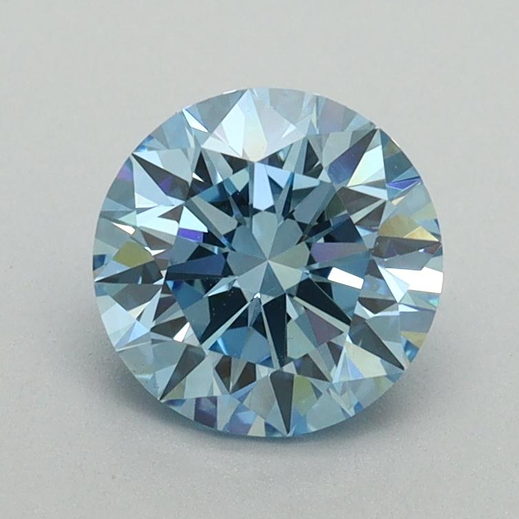 1.22 Ct. Fancy Vivid Blue Round Lab Grown Diamond